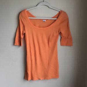 Splendid Orange Lighweight Top size small